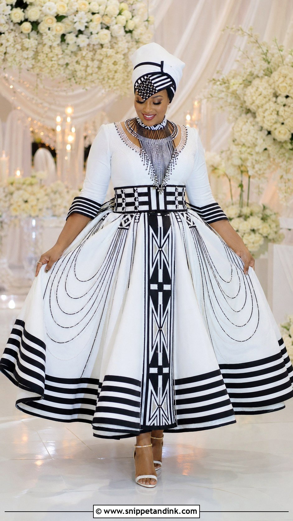 Xhosa Ball Gown Wedding Dress - Snippet and Ink - 25 Xhosa Traditional Wedding Dresses