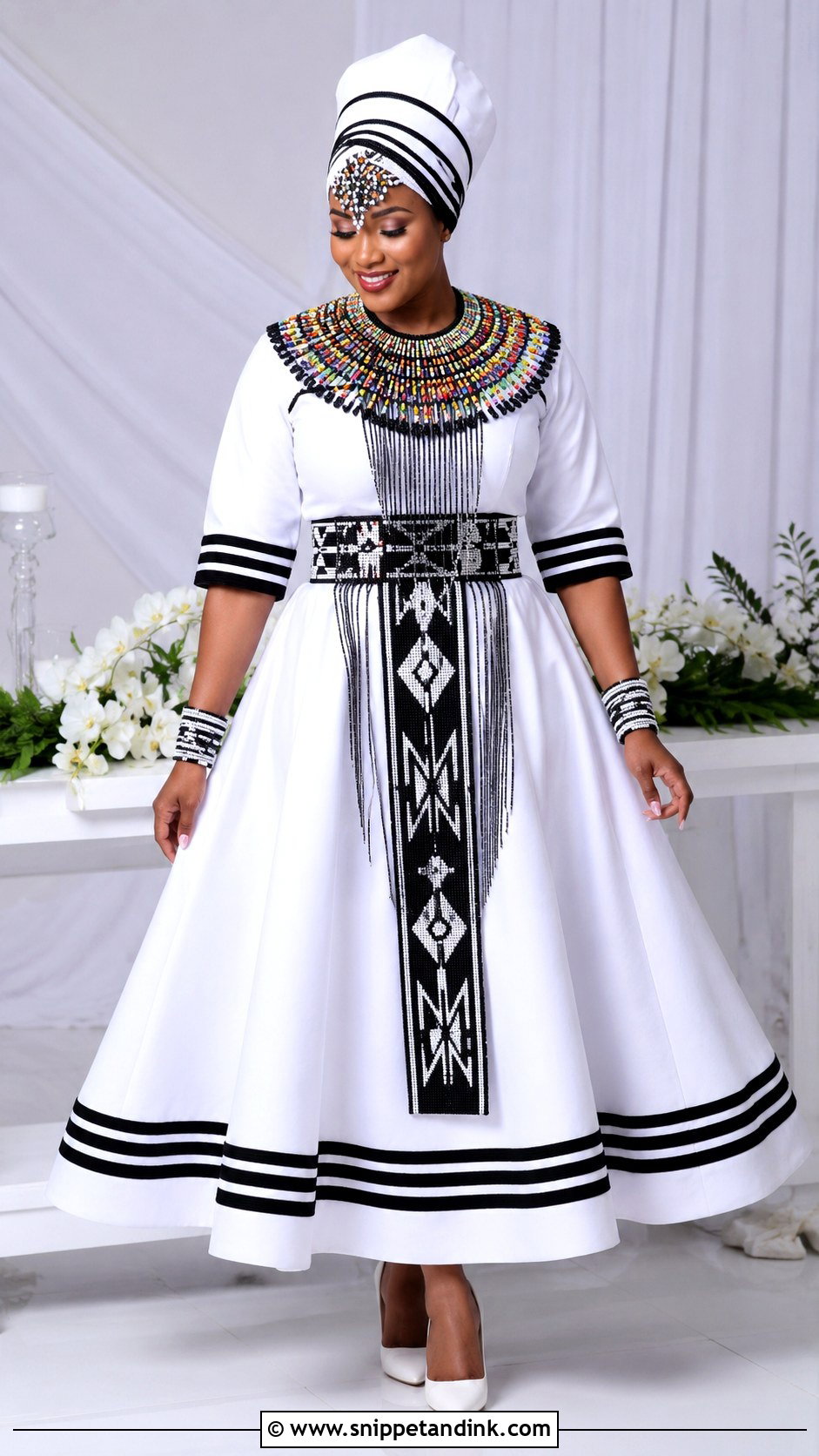 Xhosa Mermaid Wedding Dress - Snippet and Ink - 25 Xhosa Traditional Wedding Dresses