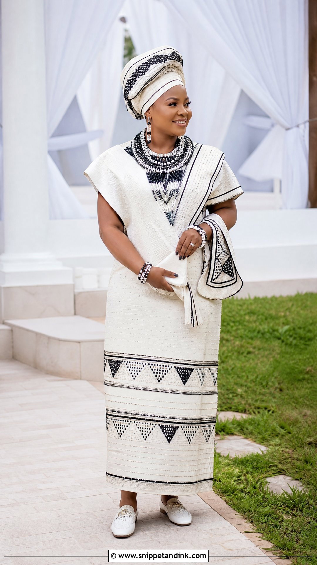 Xhosa Traditional Marriage Dress With Umbhaco - Snippet and Ink - 20 Traditional Marriage Dress for Women Ideas