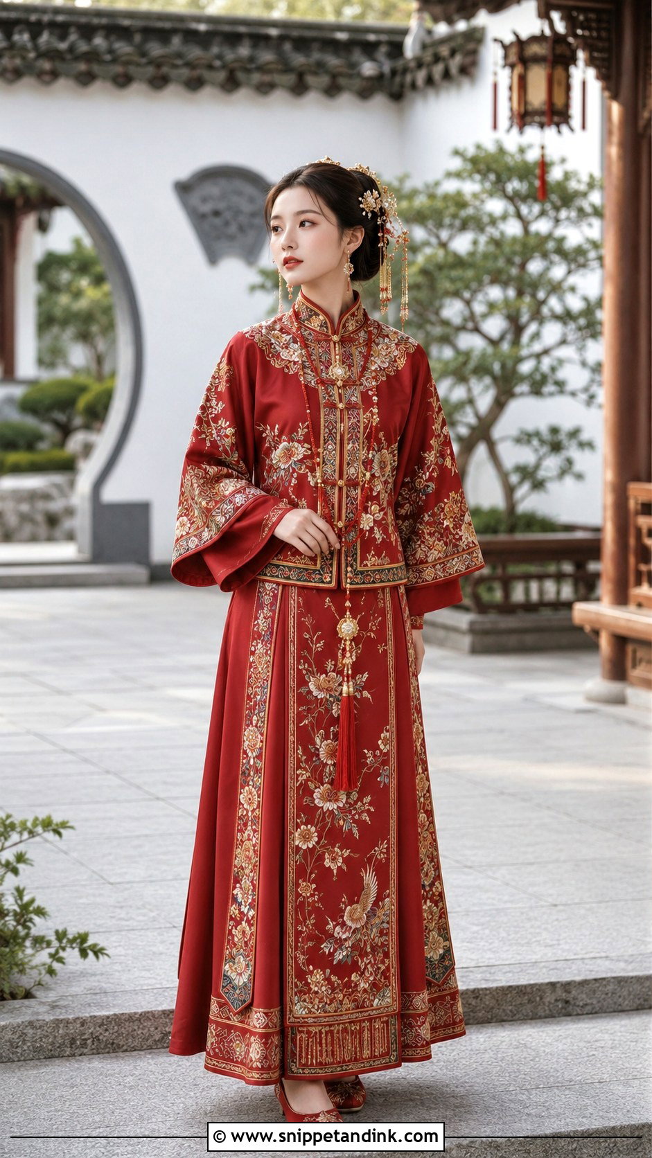 Xiuhefu Chinese Wedding Outfit - Snippet and Ink - 20 Chinese Wedding Outfits