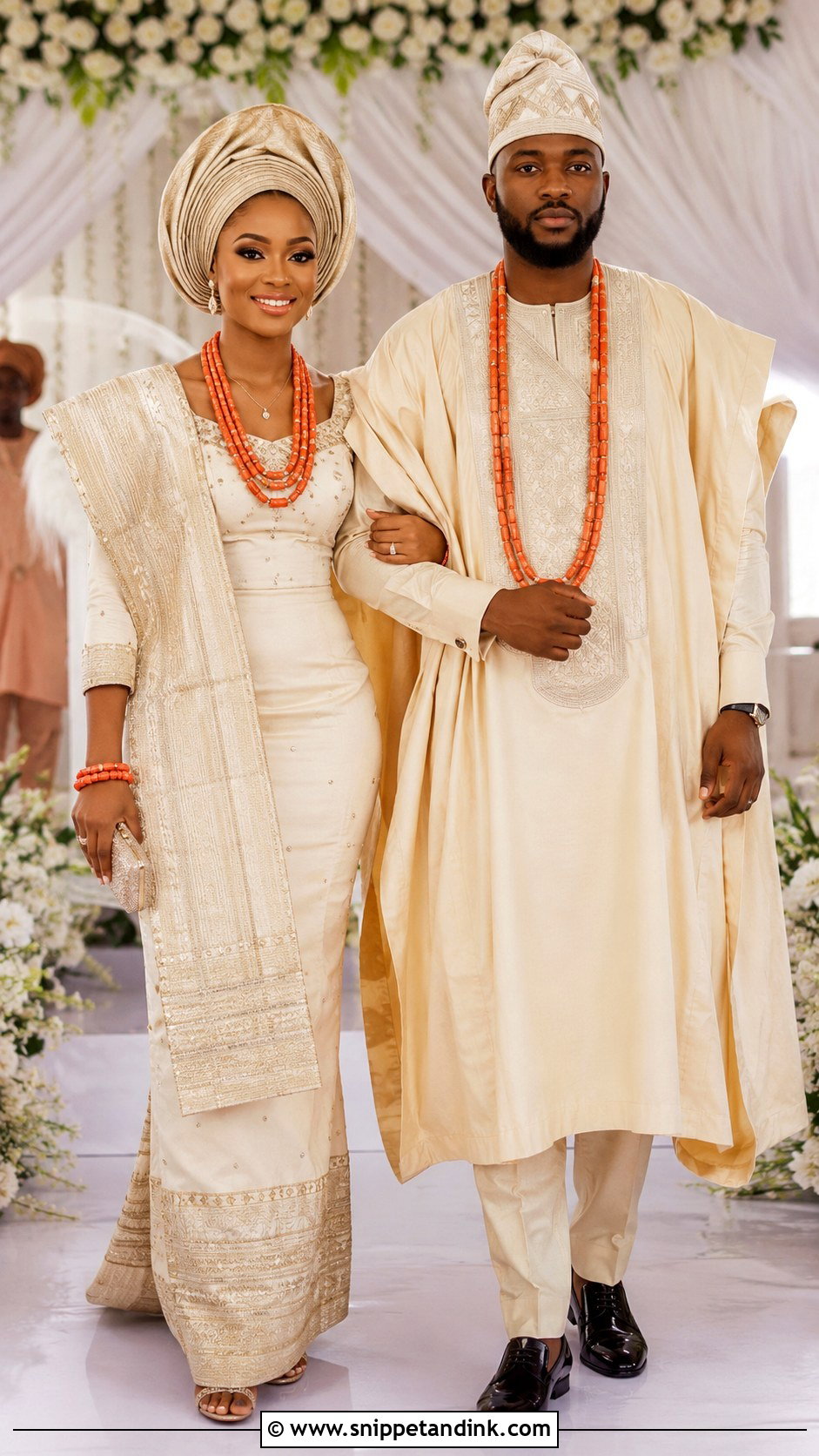 Yellow African Couple Wedding Outfit - Snippet and Ink - 25 Matching African Couple Outfits Wedding