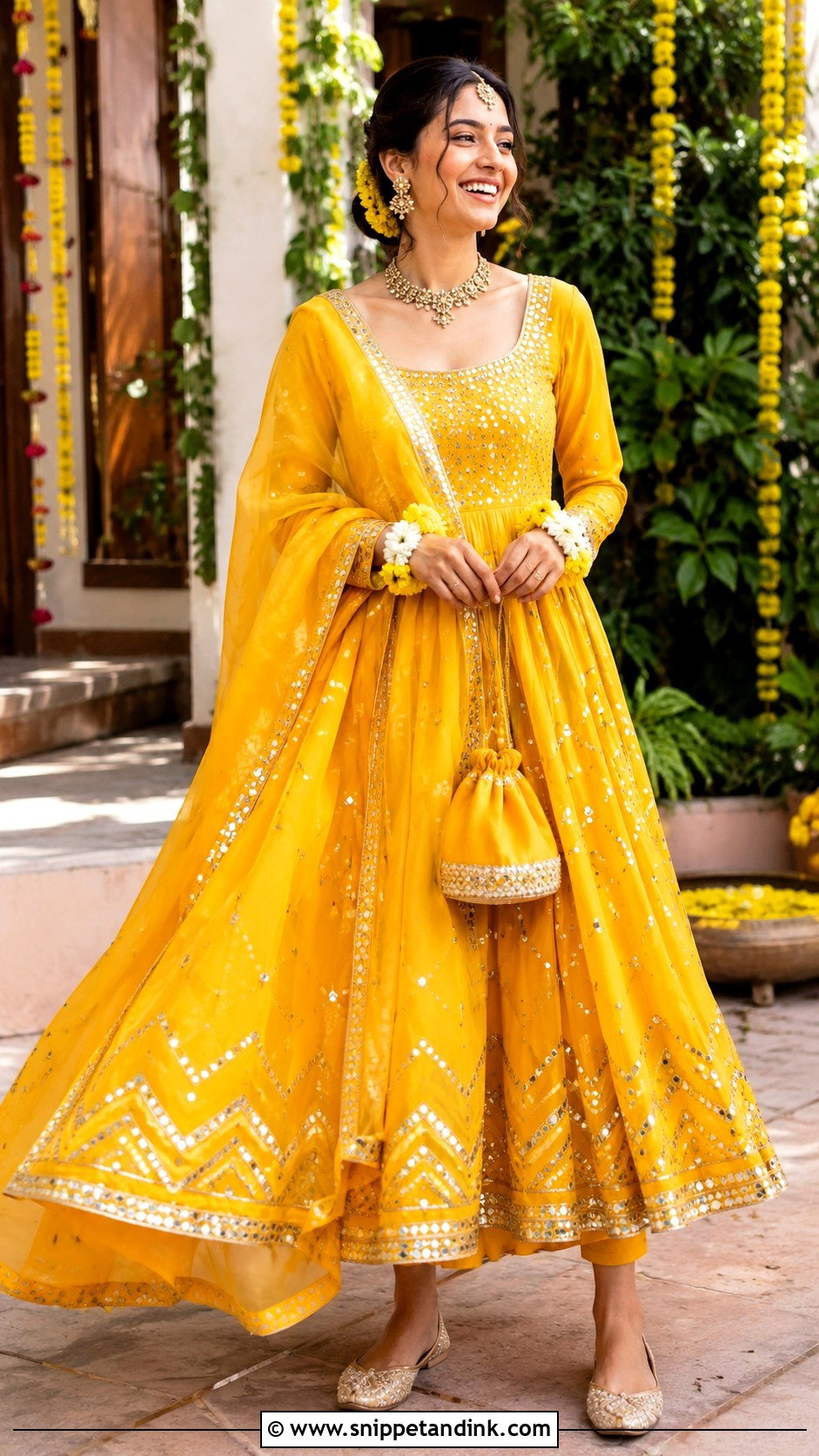 Yellow Bridal Anarkali - Snippet and Ink - 25 Bridal Anarkali Ideas