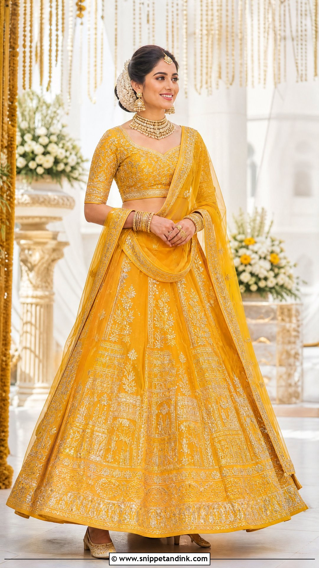 Yellow Bridal Lehenga Outfit - Snippet and Ink - 20 Yellow Wedding Dress the Bride Ideas