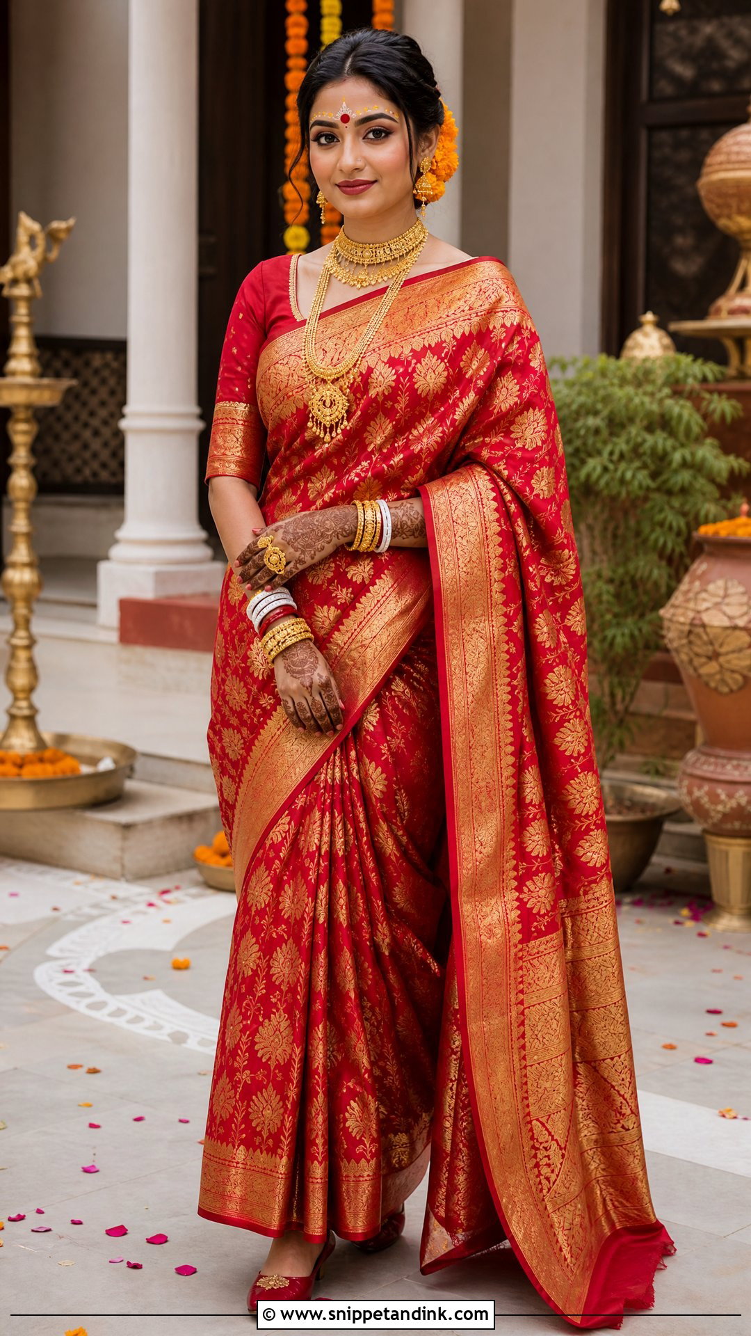 Yellow Chandan Bridal Kolka Design - Snippet and Ink - 25 Bridal Kolka Design Ideas