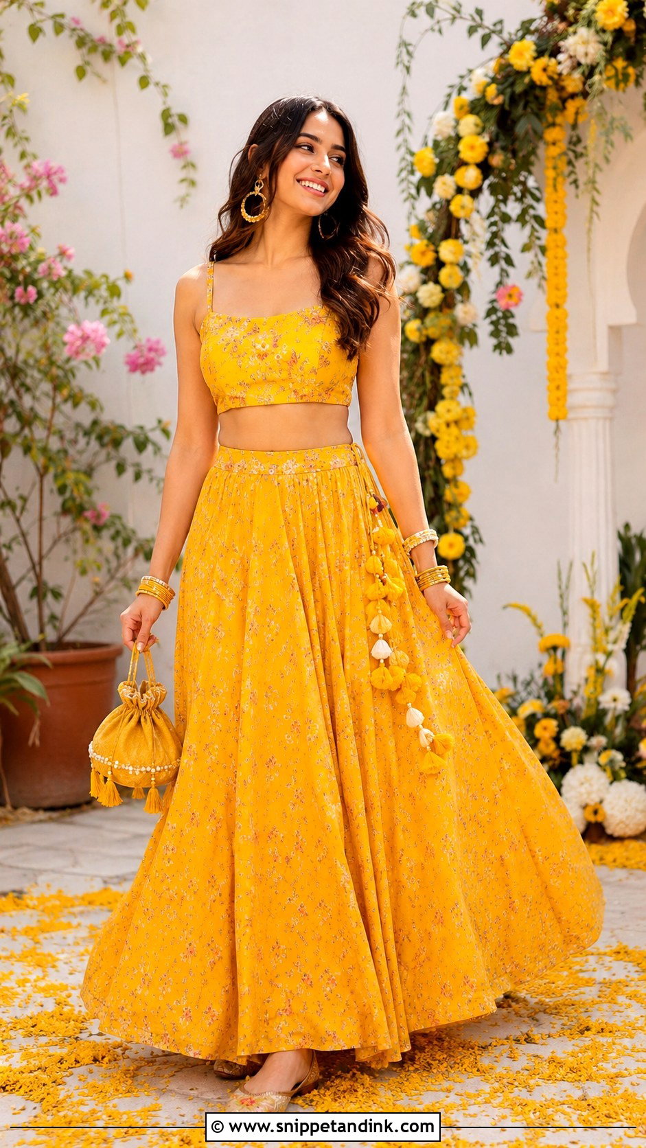 Yellow Co Ord Set For Haldi - Snippet and Ink - 25 Yellow Dress for Haldi Ideas