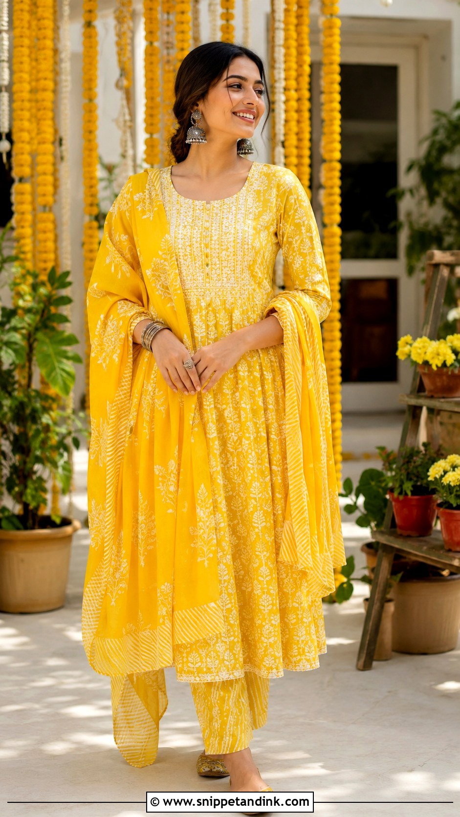 Yellow Cotton Dress For Haldi - Snippet and Ink - 25 Yellow Dress for Haldi Ideas