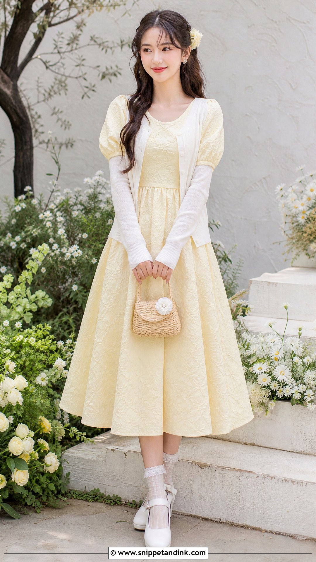 Yellow Garden Girl Wedding Outfit - Snippet and Ink - 20 Girl Kids Wedding Outfits