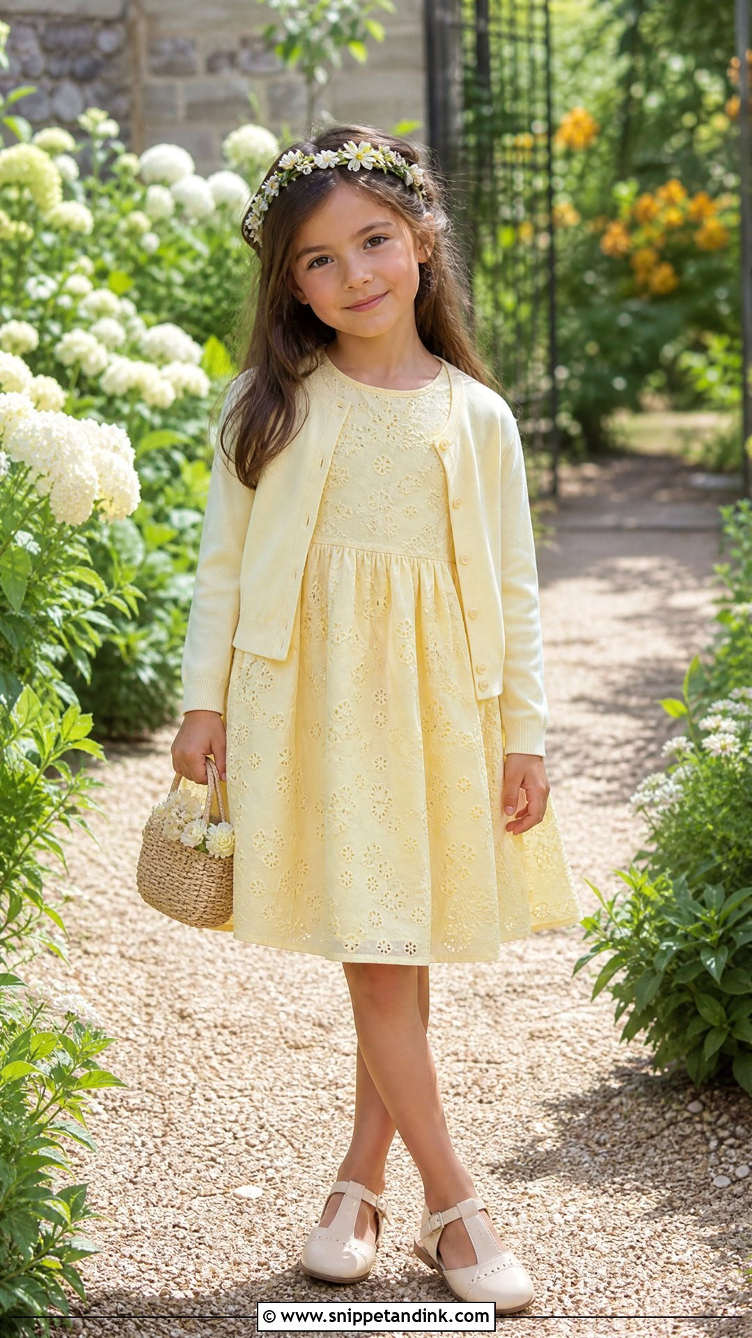 Yellow Garden Wedding Outfit - Snippet and Ink - 20 Wedding Outfit for Girls Kids Ideas