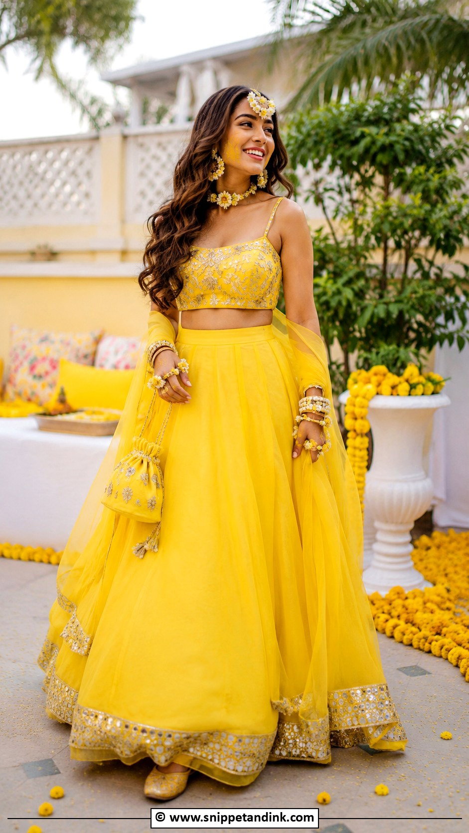 Yellow Haldi Dress - Snippet and Ink - 30 Desi Wedding Dresses