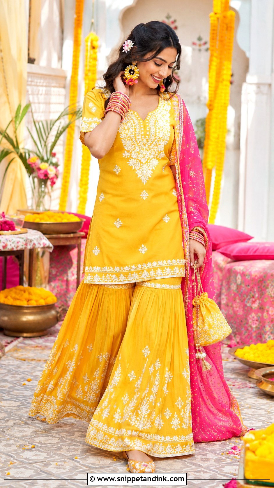 Yellow Haldi Outfit - Snippet and Ink - 20 Indian Marriage Outfits for Women