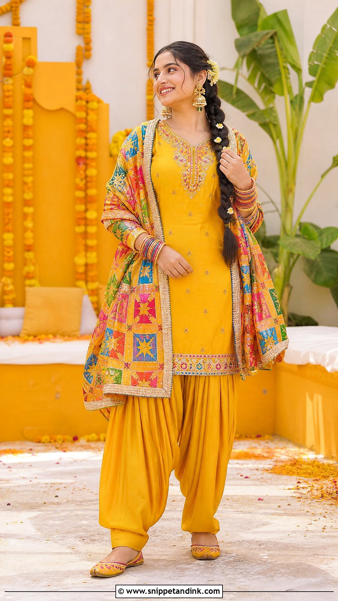 Yellow Haldi Patiala Suit Outfit - Snippet and Ink - 20 Yellow Haldi Outfit Ideas