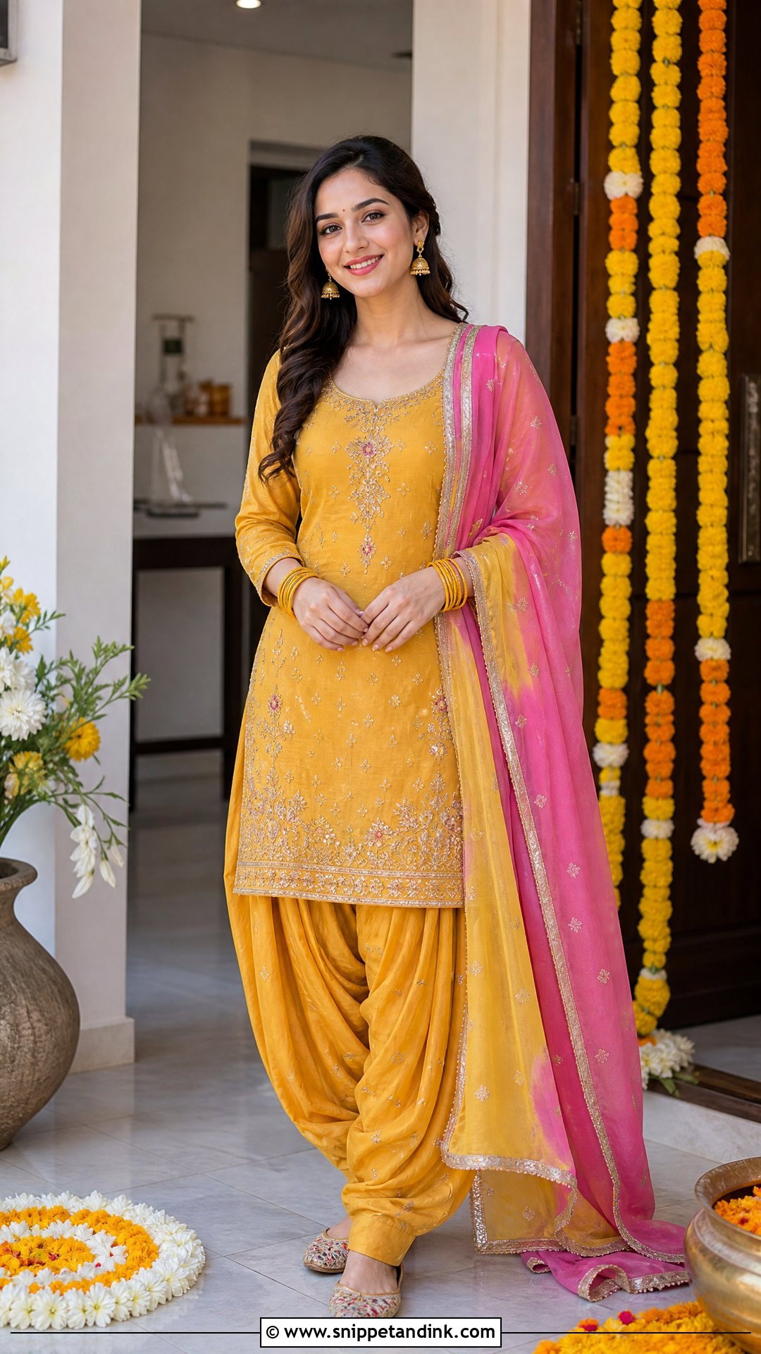 Yellow Haldi Salwar Kameez Outfit - Snippet and Ink - 20 Yellow Haldi Outfit Ideas