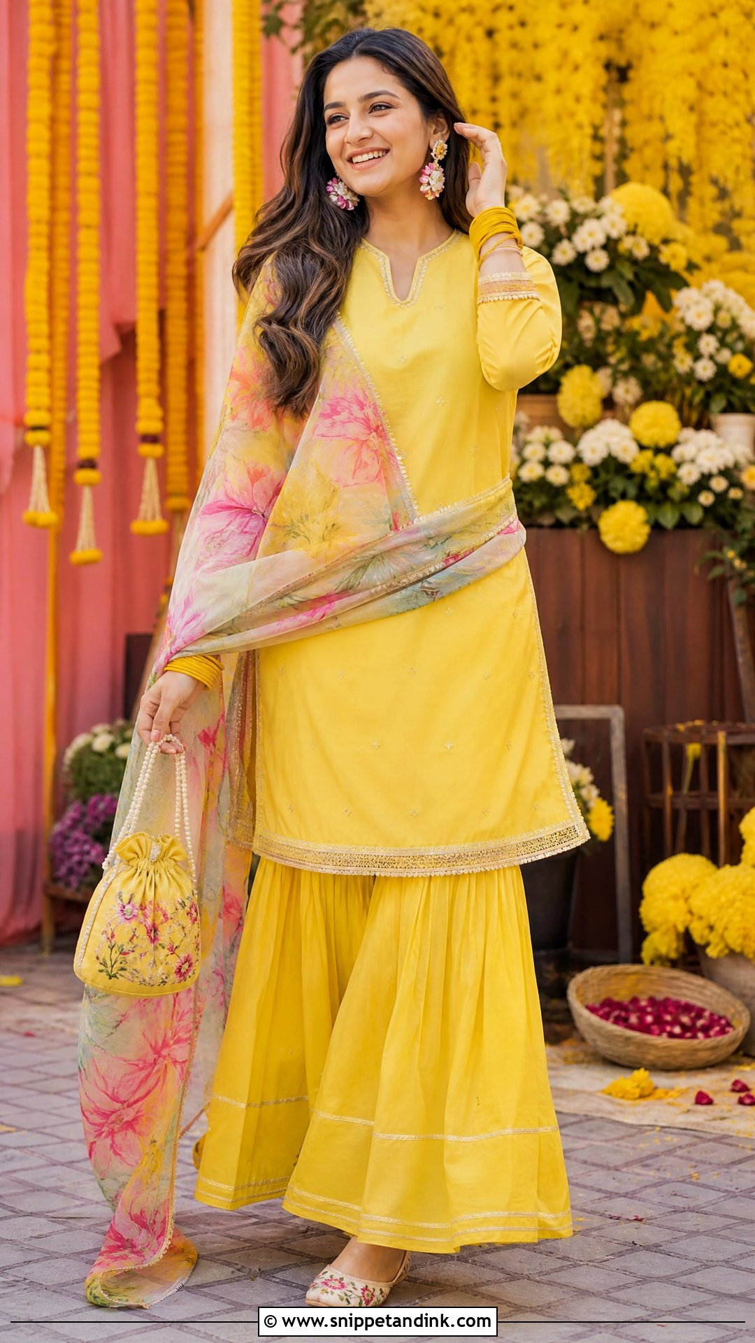 Yellow Haldi Suit - Snippet and Ink - 20 Suit Ideas for Women Indian Wedding