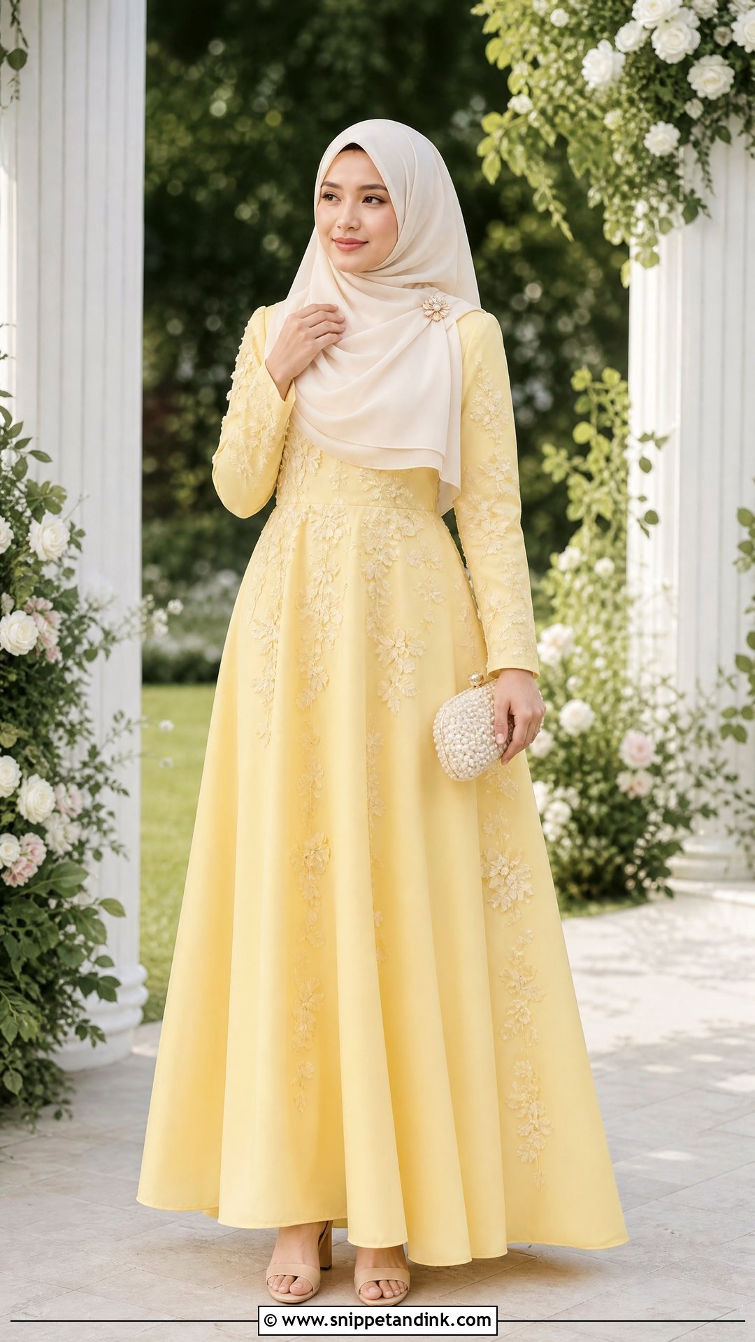 Yellow Hijabi Princess Dress - Snippet and Ink - 20 Hijabi Princess Dress Ideas