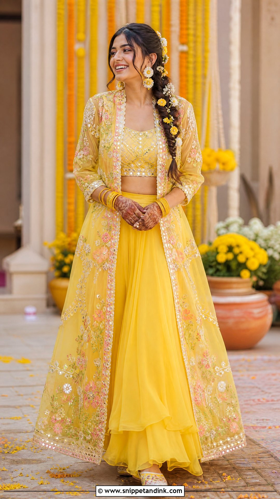 Yellow Jacket Lehenga for Haldi Function - Snippet and Ink - 25 Dress for Haldi Function Indian Weddings Ideas