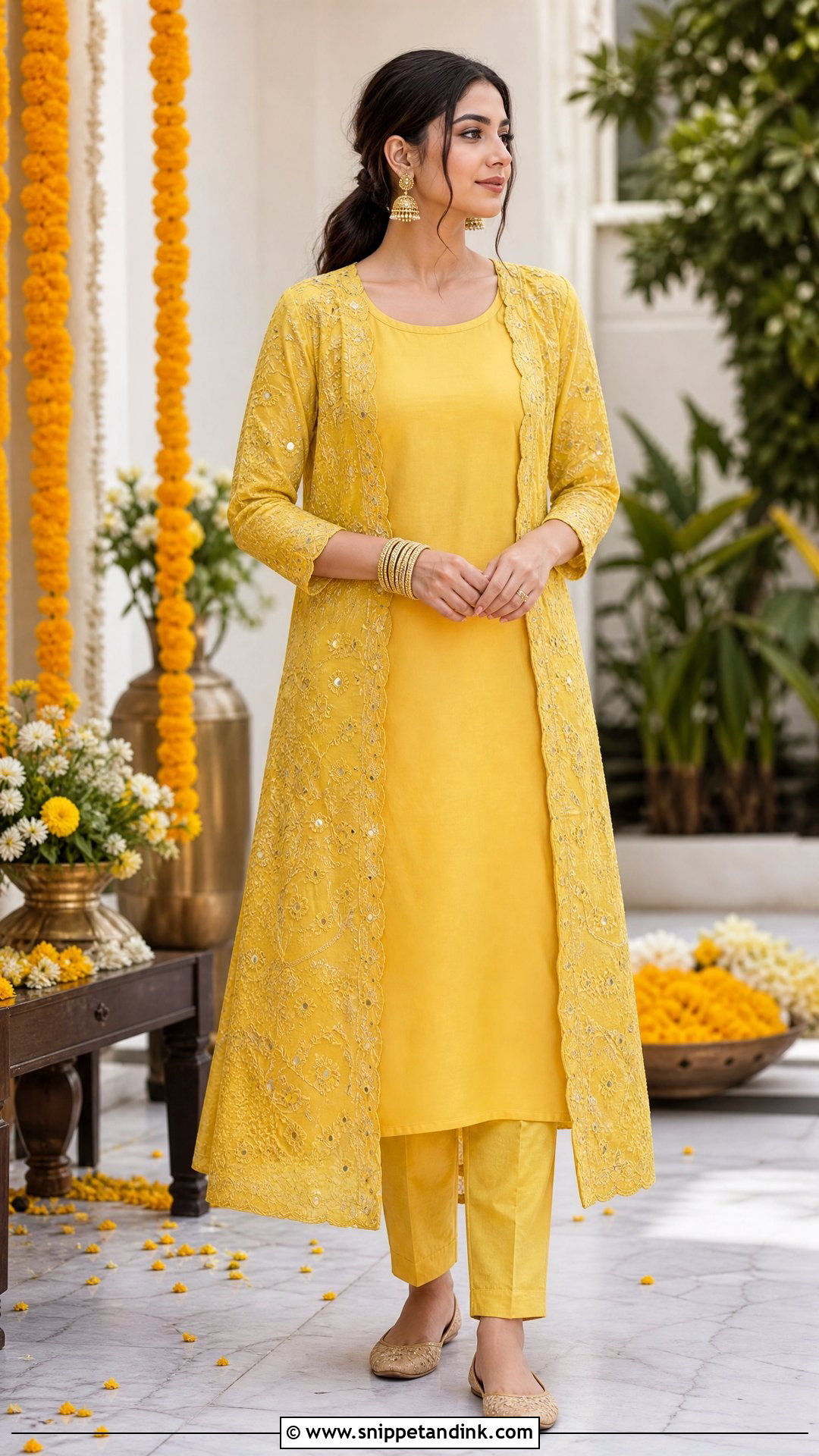 Yellow Jacket Suit for Haldi Ceremony - Snippet and Ink - 20 Suit for Haldi Ceremony Ideas