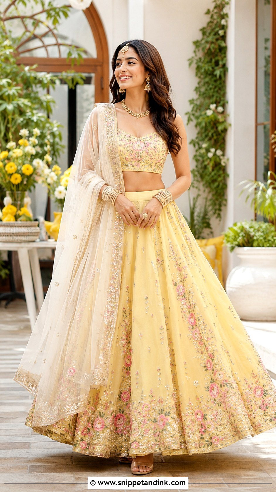 Yellow Lehenga For Roka Bride - Snippet and Ink - 25 Roka Dresses for Bride