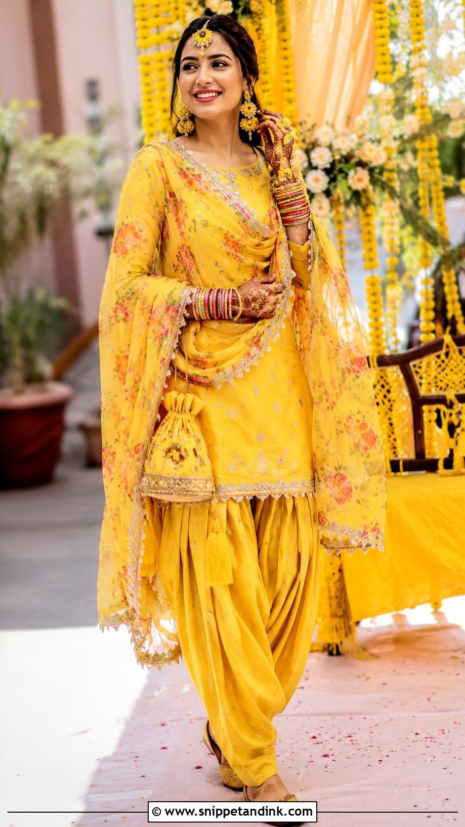 Yellow Patiala Bridal Salwar Suit - Snippet and Ink - 20 Bridal Salwar Suits