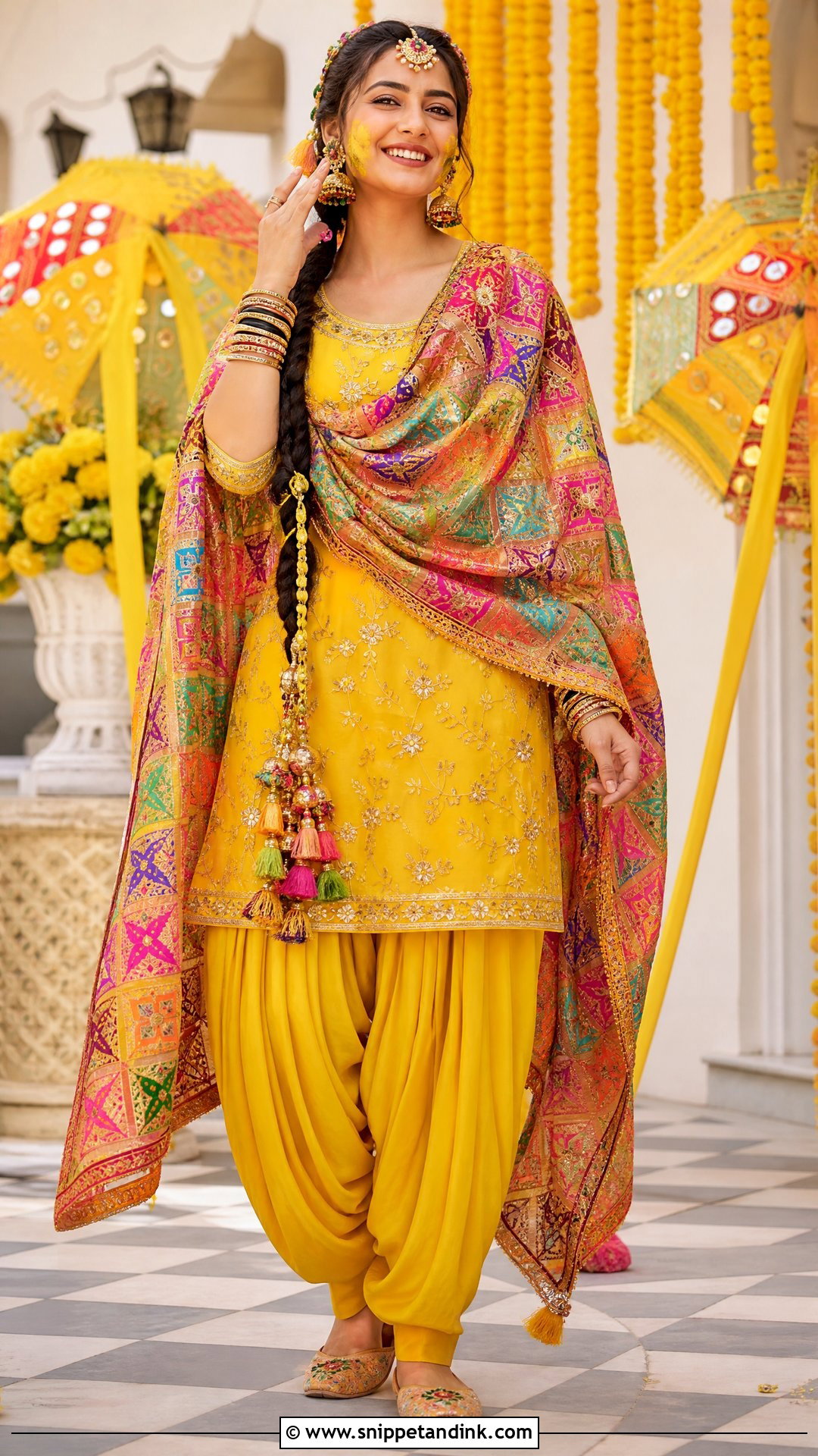 Yellow Patiala Suit for Haldi Function - Snippet and Ink - 25 Dress for Haldi Function Indian Weddings Ideas