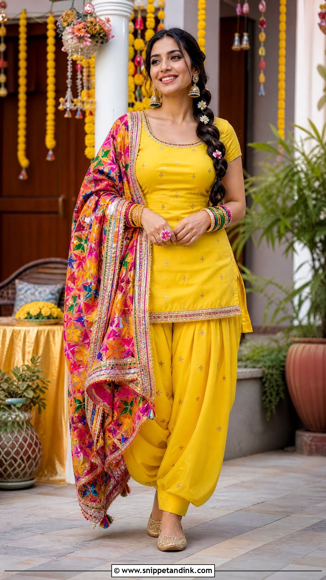 Yellow Patiala Suit for Mehndi - Snippet and Ink - 25 Dresses for Mehndi Function