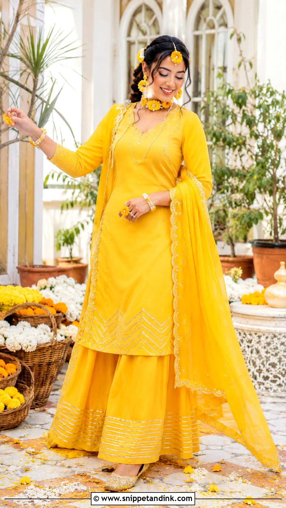 Yellow Punjabi Bridal Haldi Suit - Snippet and Ink - 25 Punjabi Bridal Suit Ideas