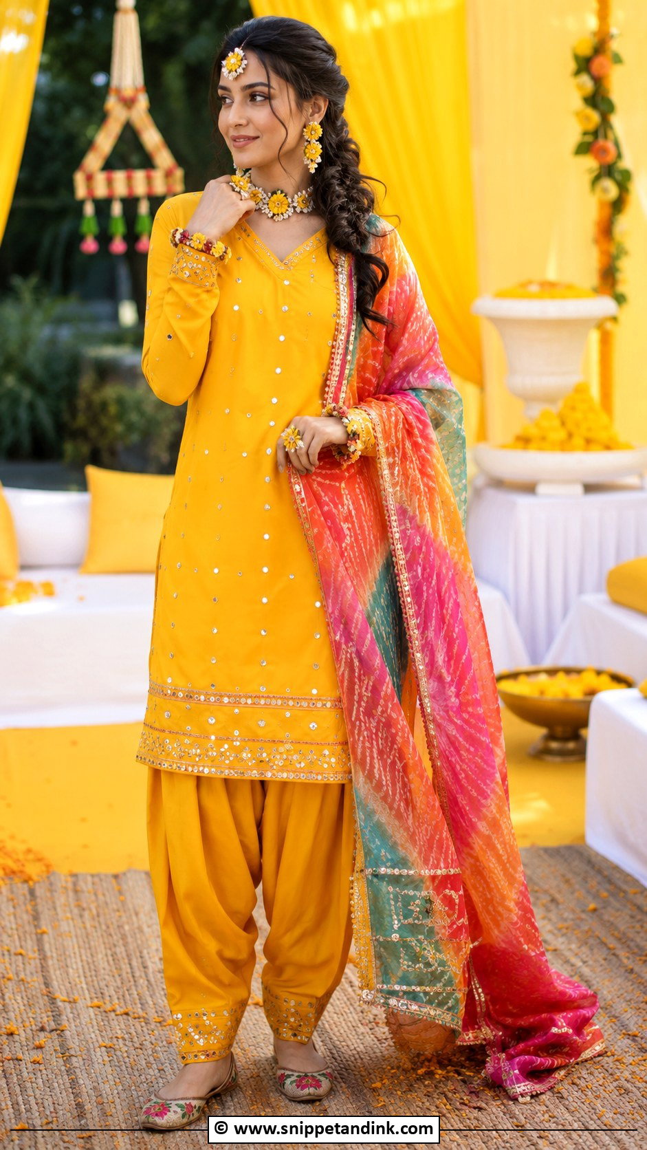 Yellow Punjabi Salwar Suit - Snippet and Ink - 30 Punjabi Wedding Suit Ideas