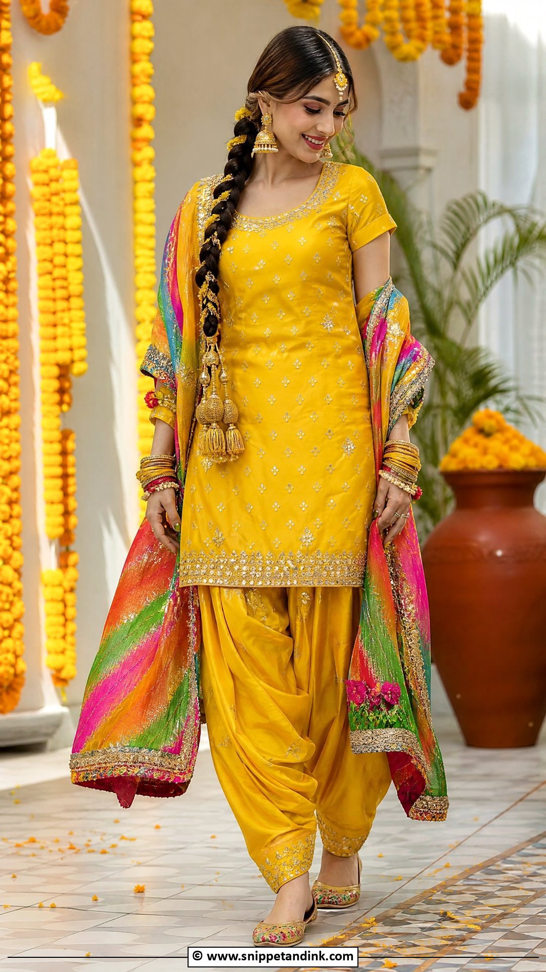 Yellow Salwar Suit Haldi Outfit - Snippet and Ink - 35 Haldi Outfits for Sister