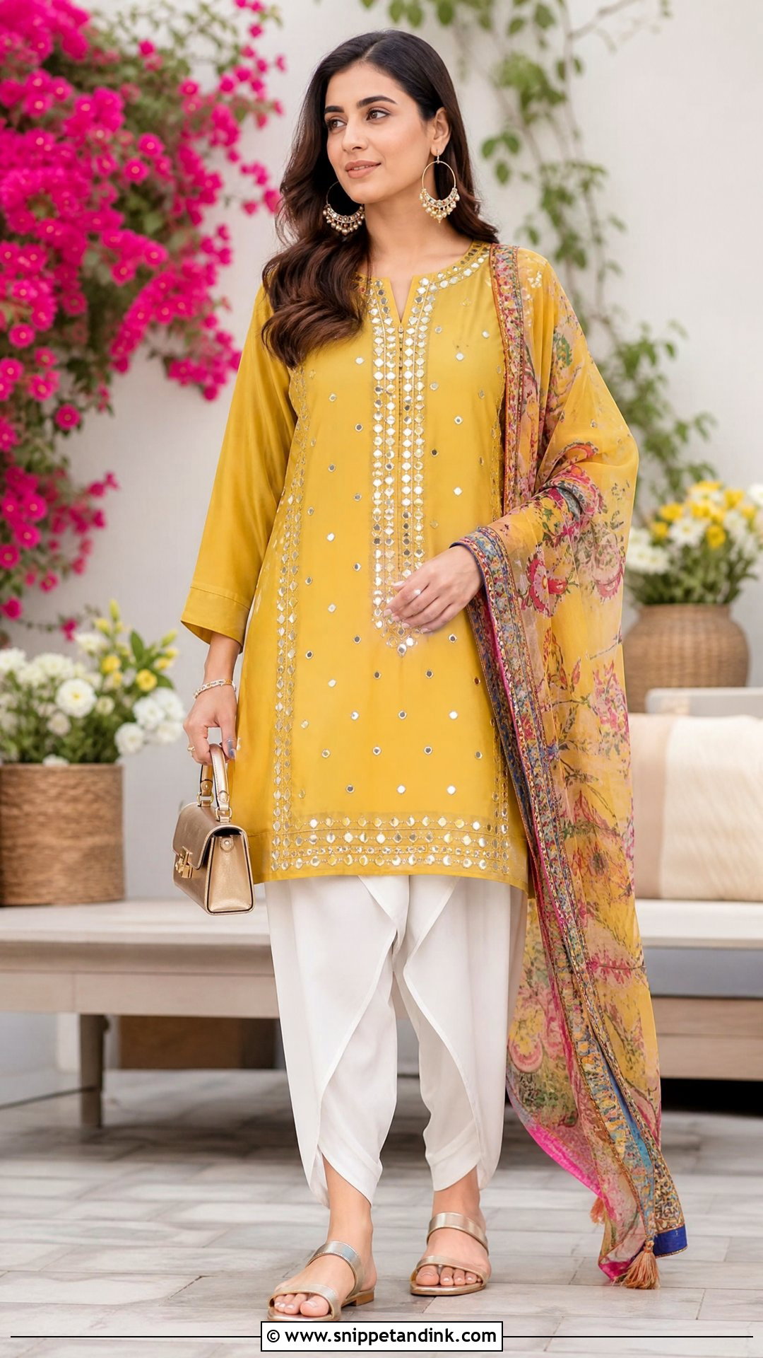 Yellow Tulip Shalwar Suit Haldi Outfit - Snippet and Ink - 20 Pakistani Haldi Outfit Ideas