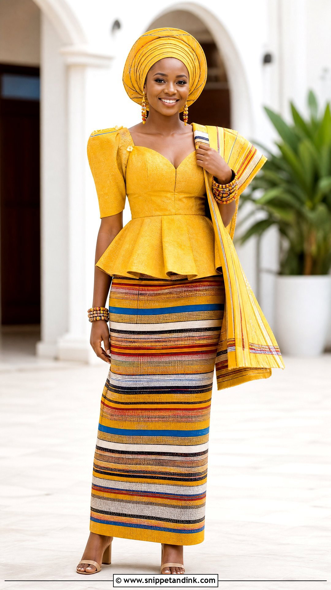 Yellow Venda Wedding Dress - Snippet and Ink - 20 Venda Wedding Dresses