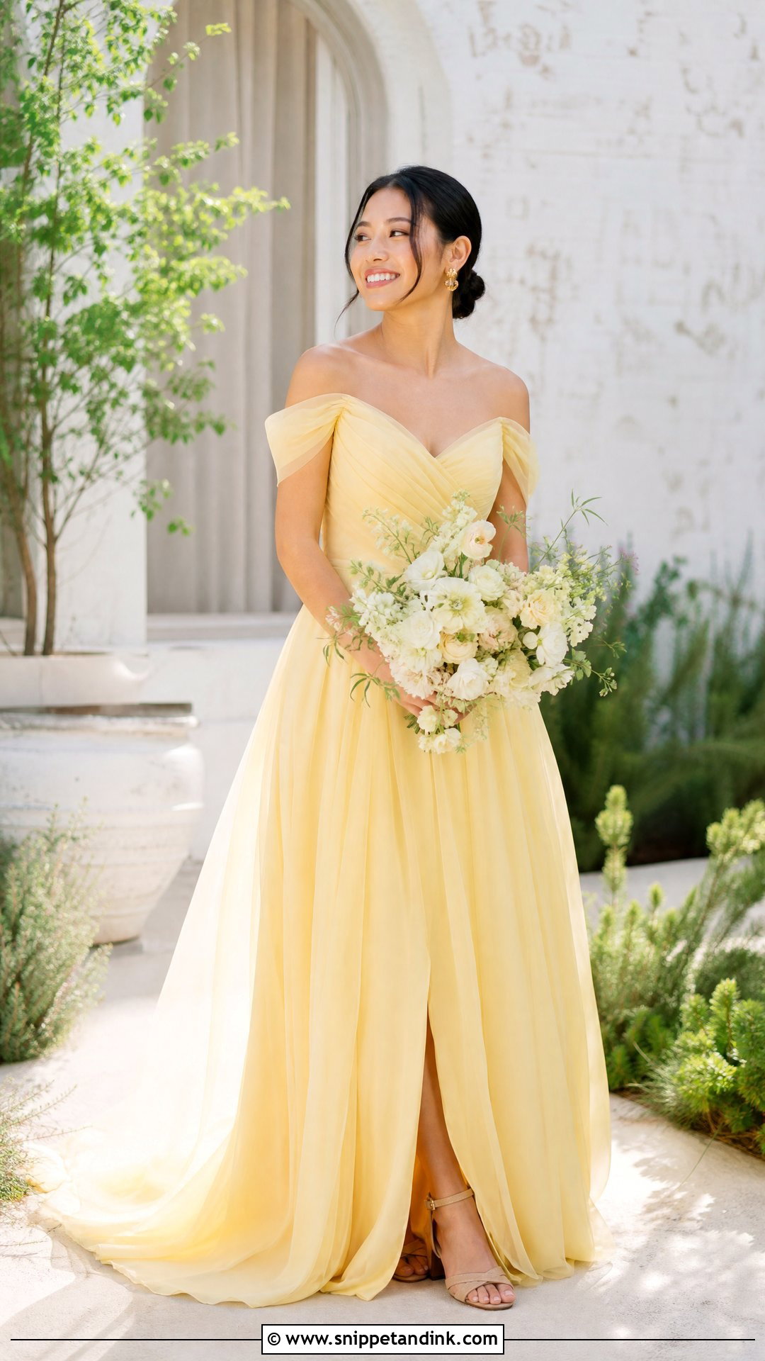 Yellow Wedding Dress - Snippet and Ink - 25 Colored Wedding Dress Ideas