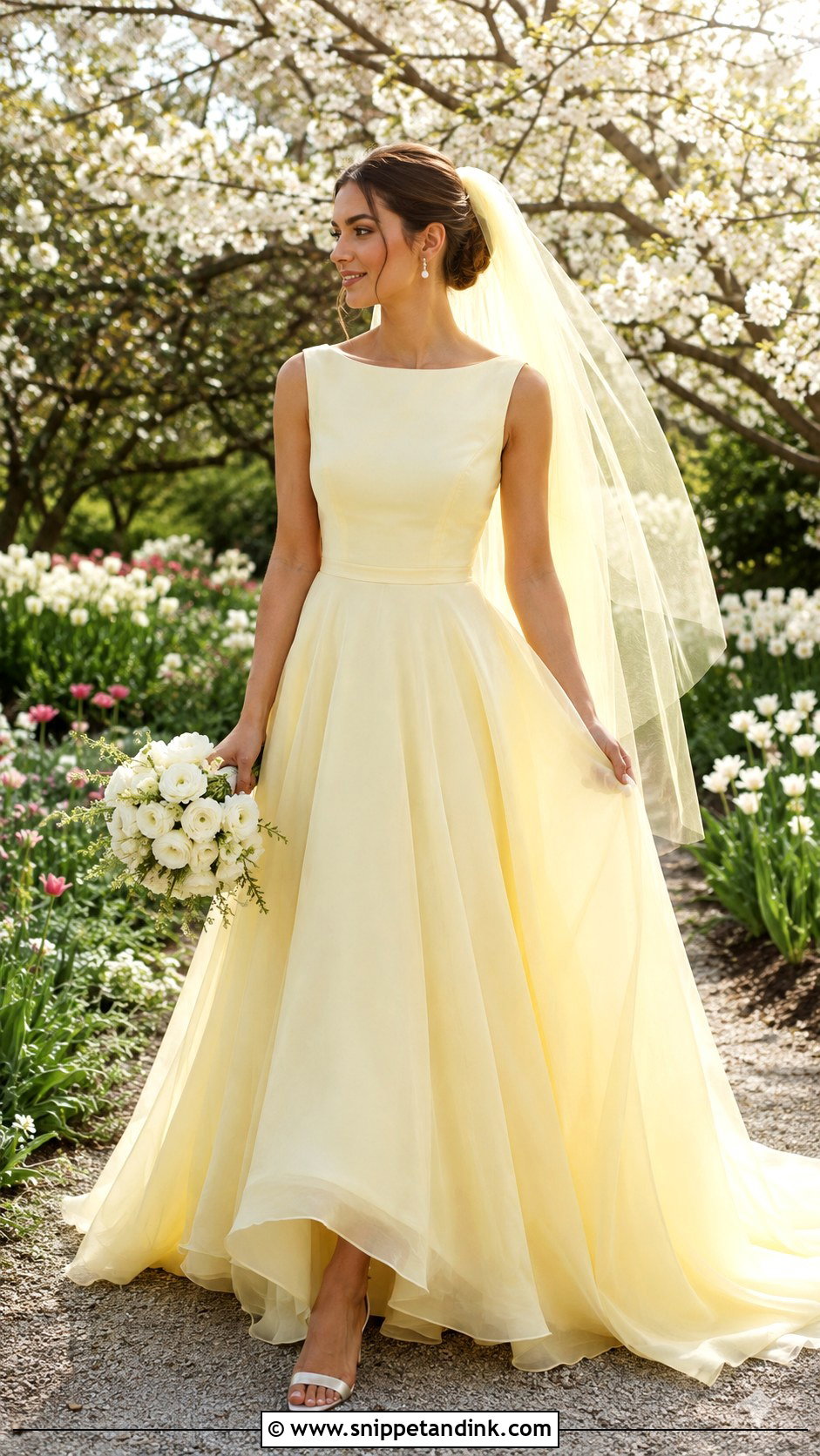 Yellow Wedding Dress - Snippet and Ink - 20 Different Color Wedding Dresses