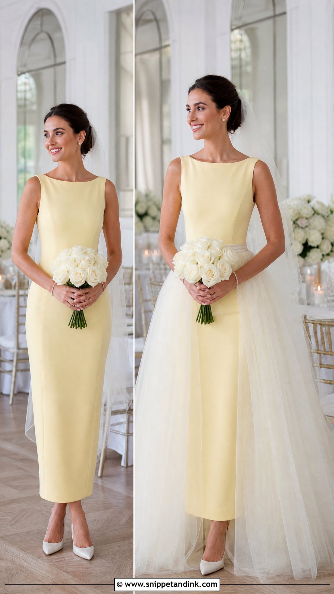 Yellow Wedding Dress With Detachable Skirt - Snippet and Ink - 20 Yellow Wedding Dress the Bride Ideas