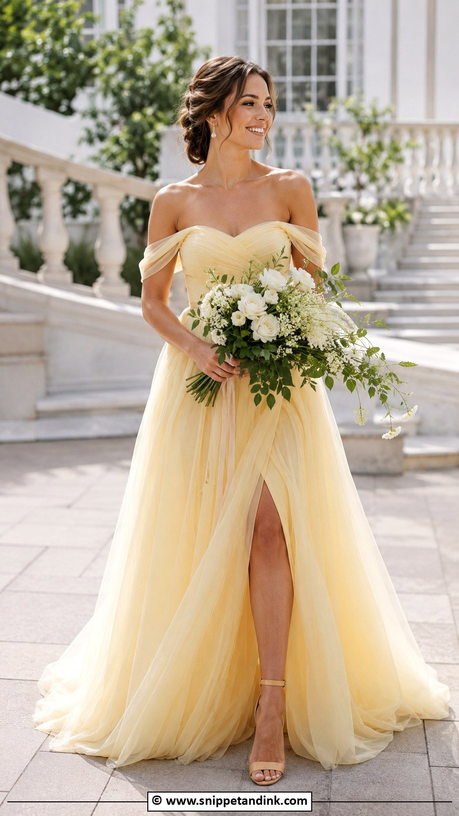 Yellow Wedding Dress - Snippet and Ink - 25 Colourful Wedding Dress Ideas