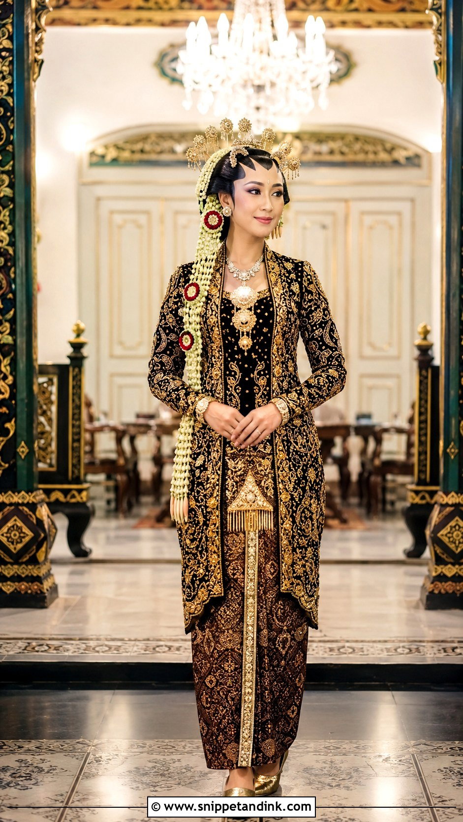 Yogyakarta Paes Ageng Wedding Outfit - Snippet and Ink - 20 Javanese Wedding Outfit Ideas