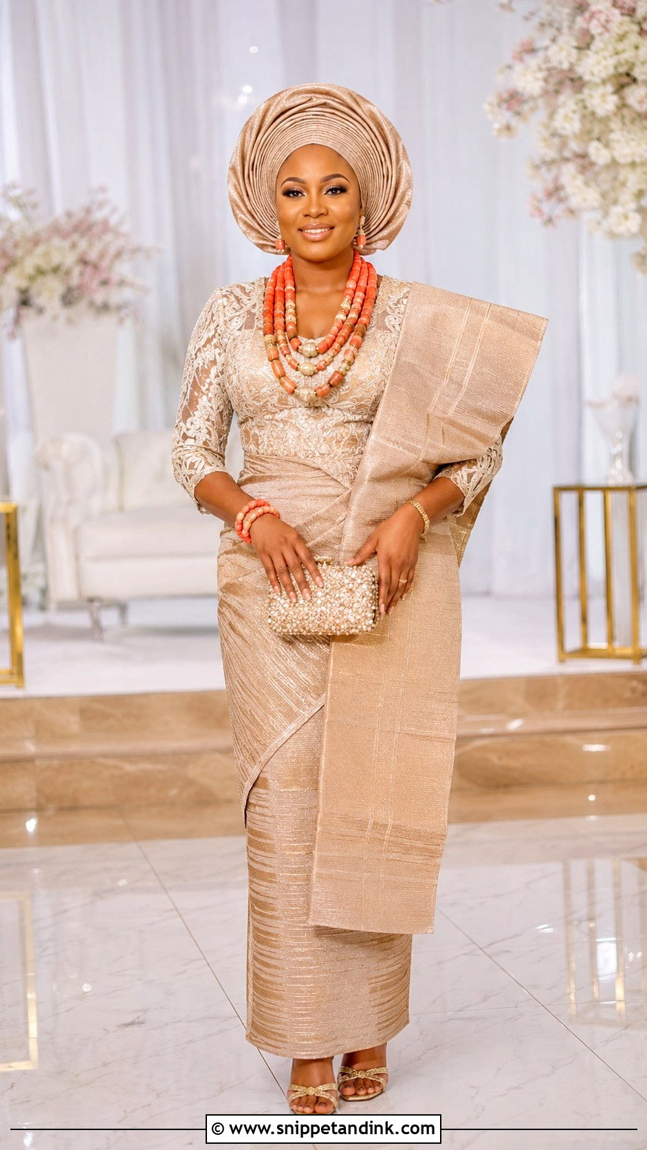 Yoruba Aso Oke Bridal Outfit - Snippet and Ink - 20 African Bridal Ideas