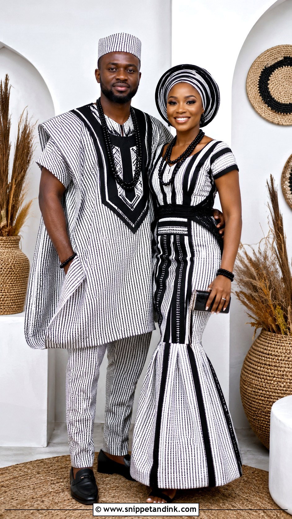Yoruba Aso Oke Traditional Marriage Attire - Snippet and Ink - 25 Traditional Marriage Attires in Nigeria Ideas