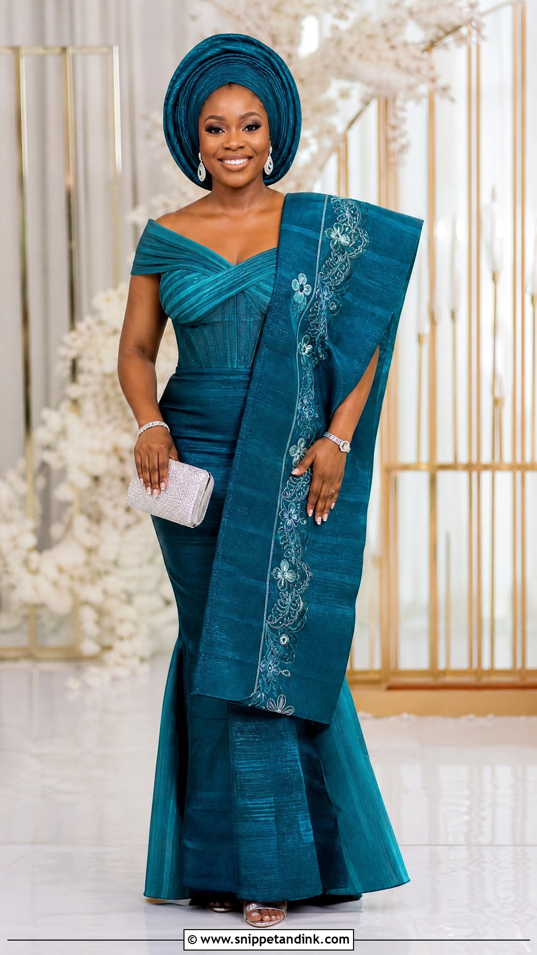 Yoruba Komole Wedding Dress - Snippet and Ink - 25 Traditional Nigerian Wedding Dresses