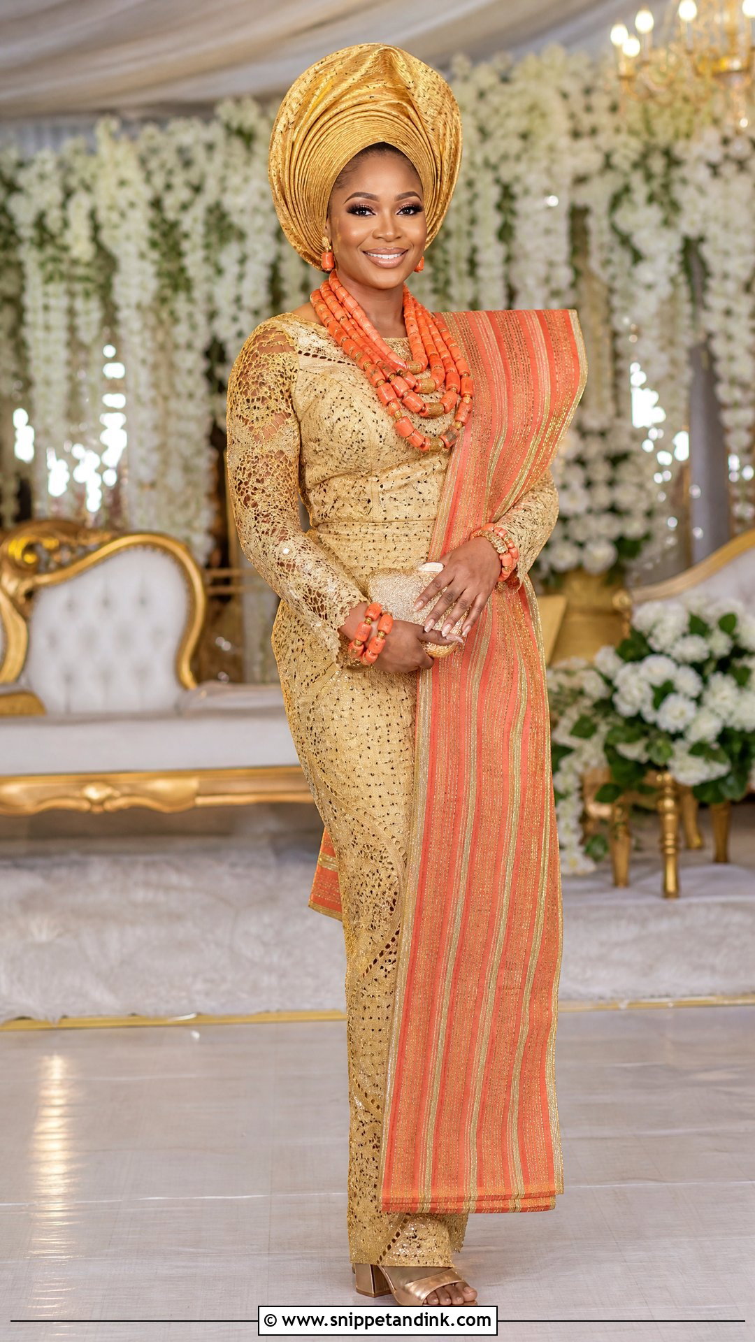 Yoruba Traditional Marriage Dress With Aso Oke - Snippet and Ink - 20 Traditional Marriage Dress for Women Ideas