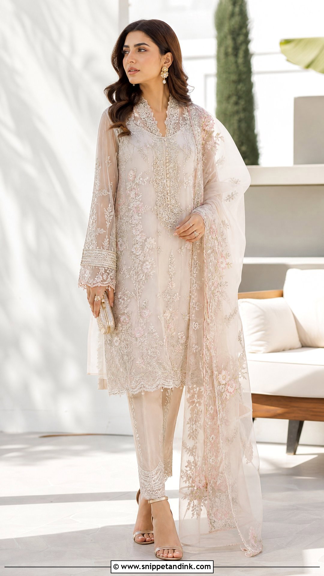 Zainab Chottani Organza Suit - Snippet and Ink - 25 Pakistani Designer Suits for Wedding