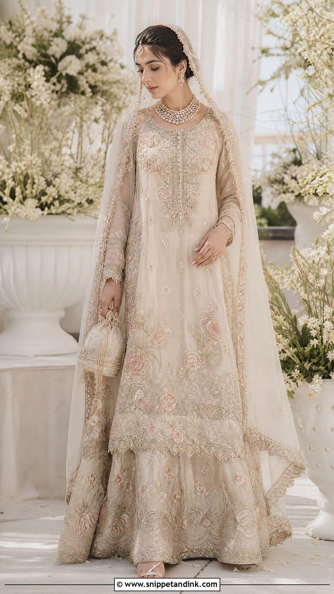 Zara Shahjahan Champagne Bridal Shirt And Lehenga - Snippet and Ink - 20 Zara Shahjahan Bridal Ideas