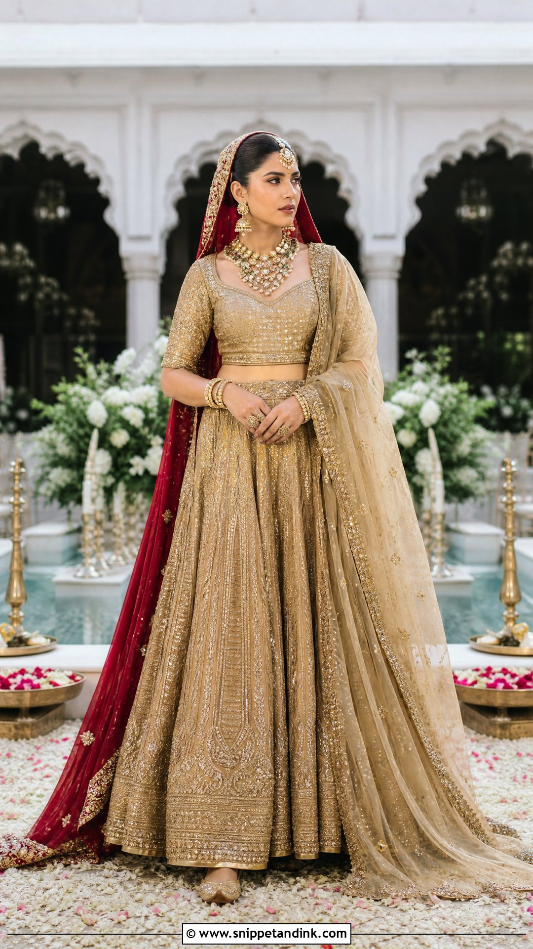 Zara Shahjahan Gold Tissue Bridal Lehenga - Snippet and Ink - 20 Zara Shahjahan Bridal Ideas