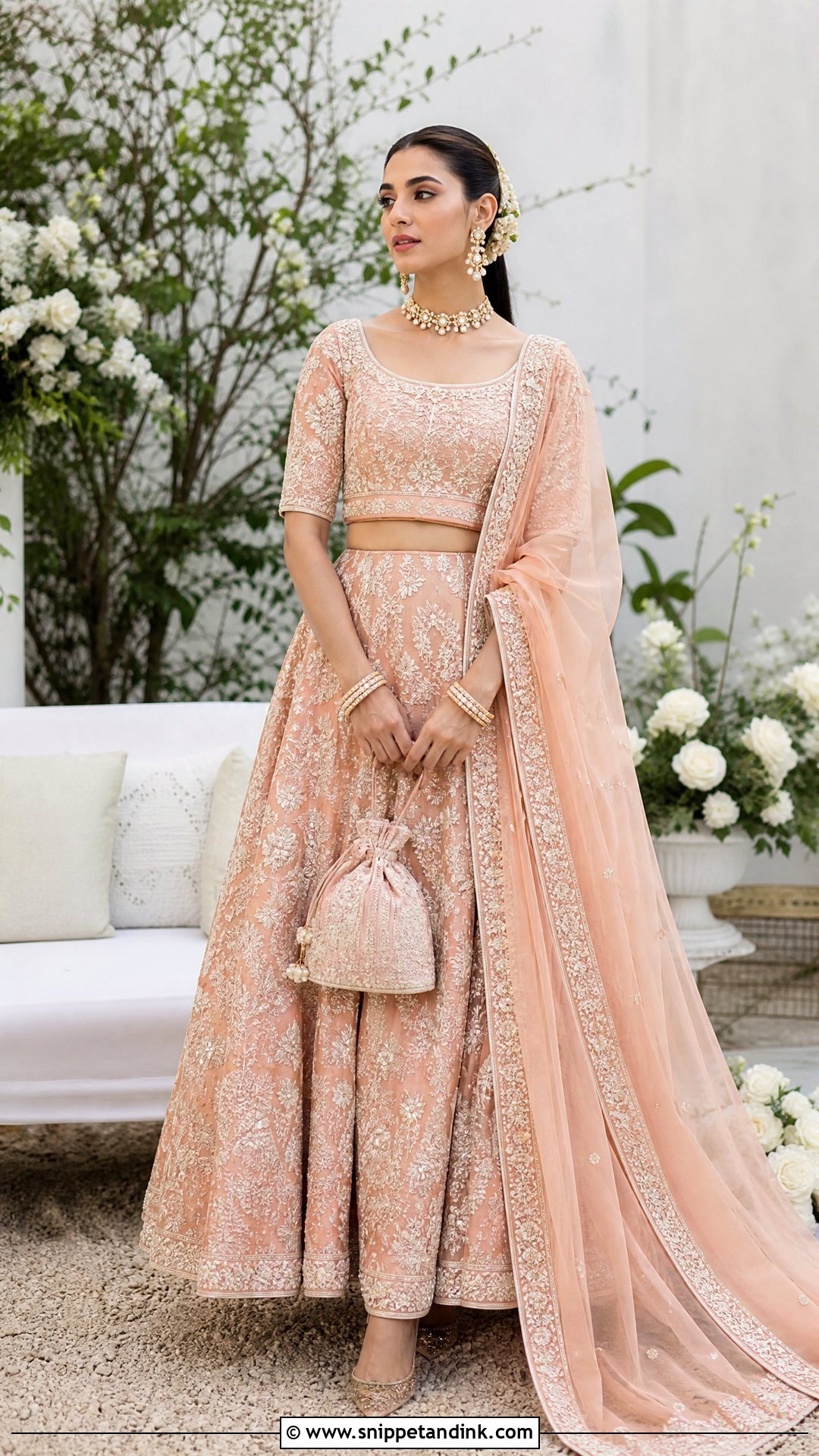 Zara Shahjahan Peach Bridal Lehenga - Snippet and Ink - 20 Zara Shahjahan Bridal Ideas
