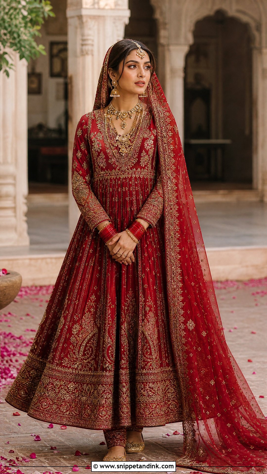 Zara Shahjahan Red Bridal Pishwas - Snippet and Ink - 20 Zara Shahjahan Bridal Ideas