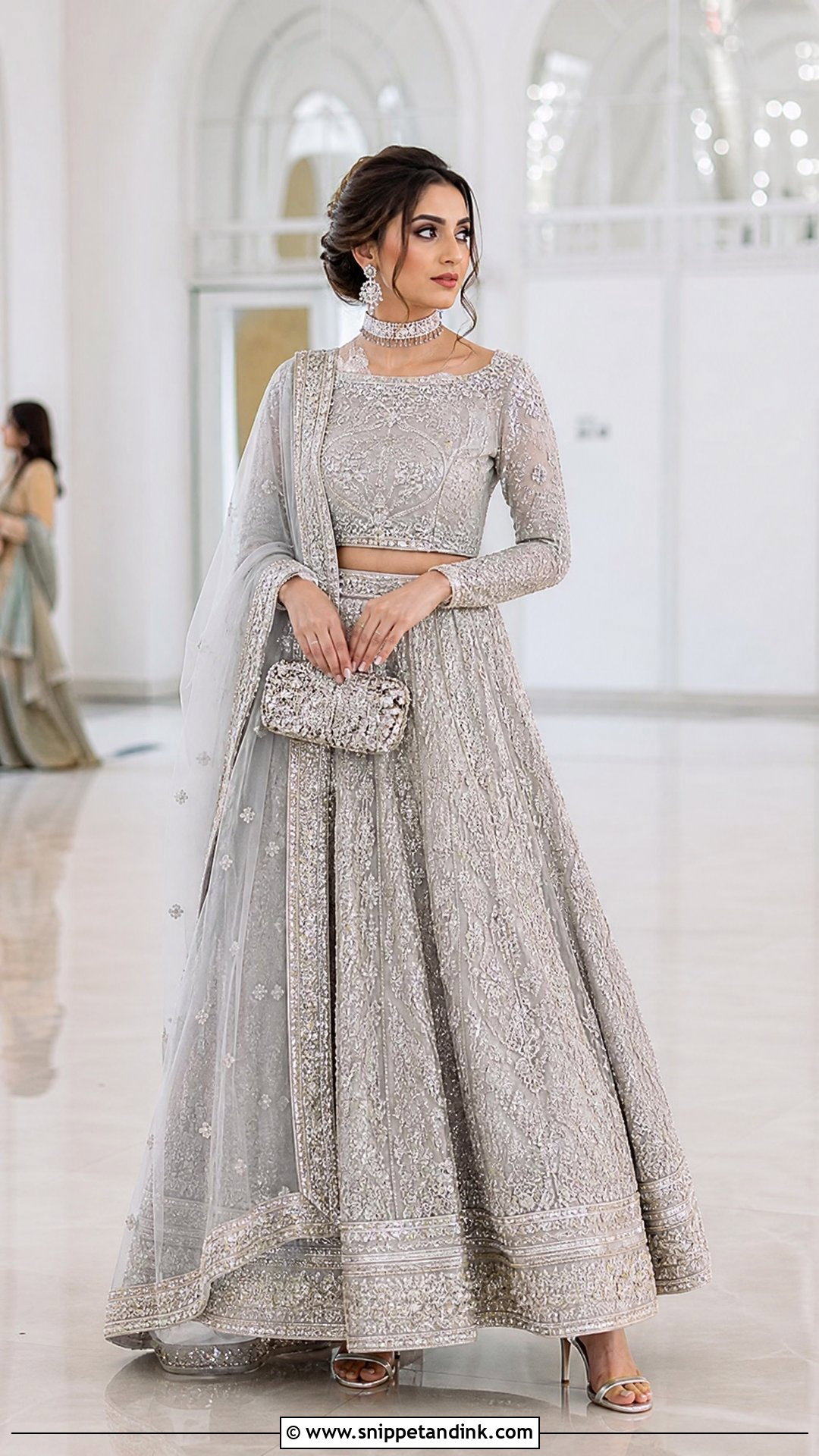 Zara Shahjahan Silver Bridal Lehenga - Snippet and Ink - 20 Zara Shahjahan Bridal Ideas