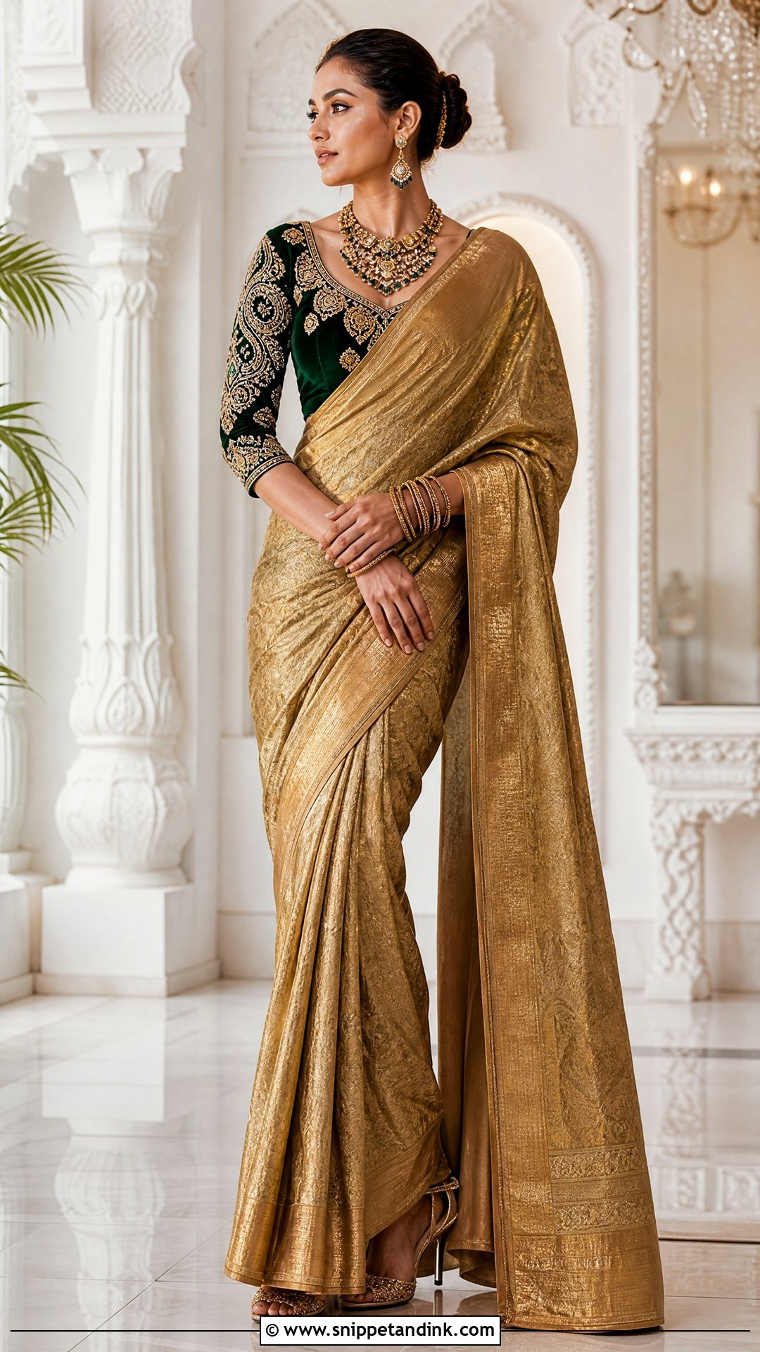 Zardosi Bridal Blouse Maggam Work Design - Snippet and Ink - 20 Latest Bridal Blouse Maggam Work Designs