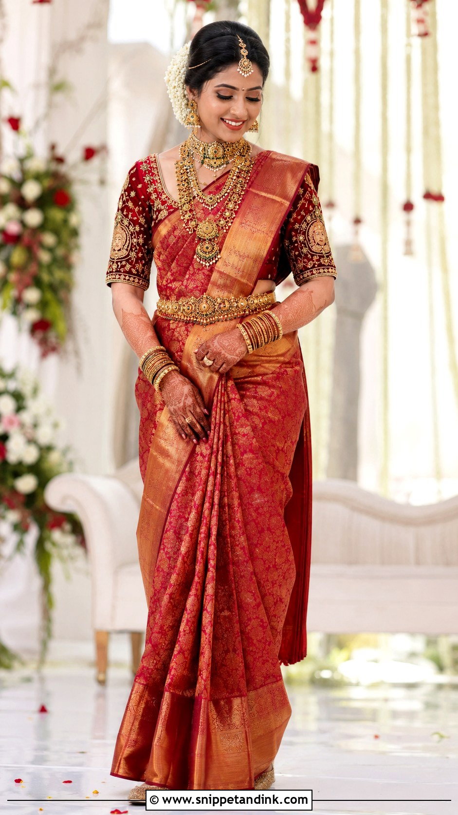 Zardosi Silk Bridal Blouse - Snippet and Ink - 20 Bridal Wedding Blouse Design Ideas