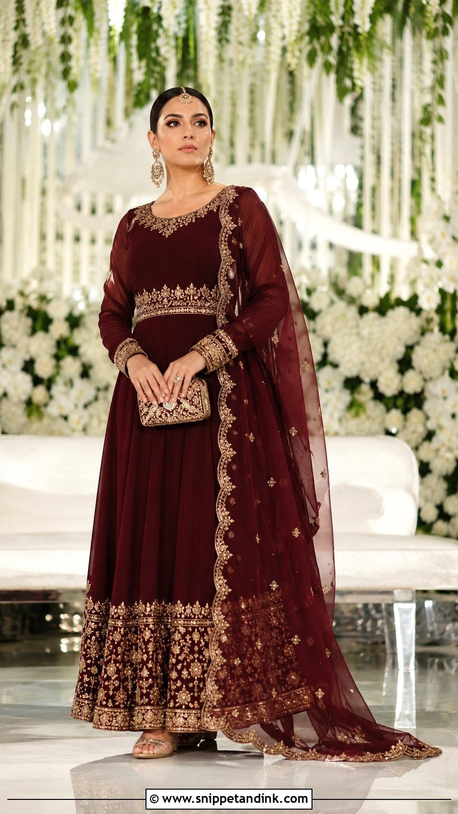 Zardozi Anarkali Dress - Snippet and Ink - 20 Grand Anarkali Dress Ideas