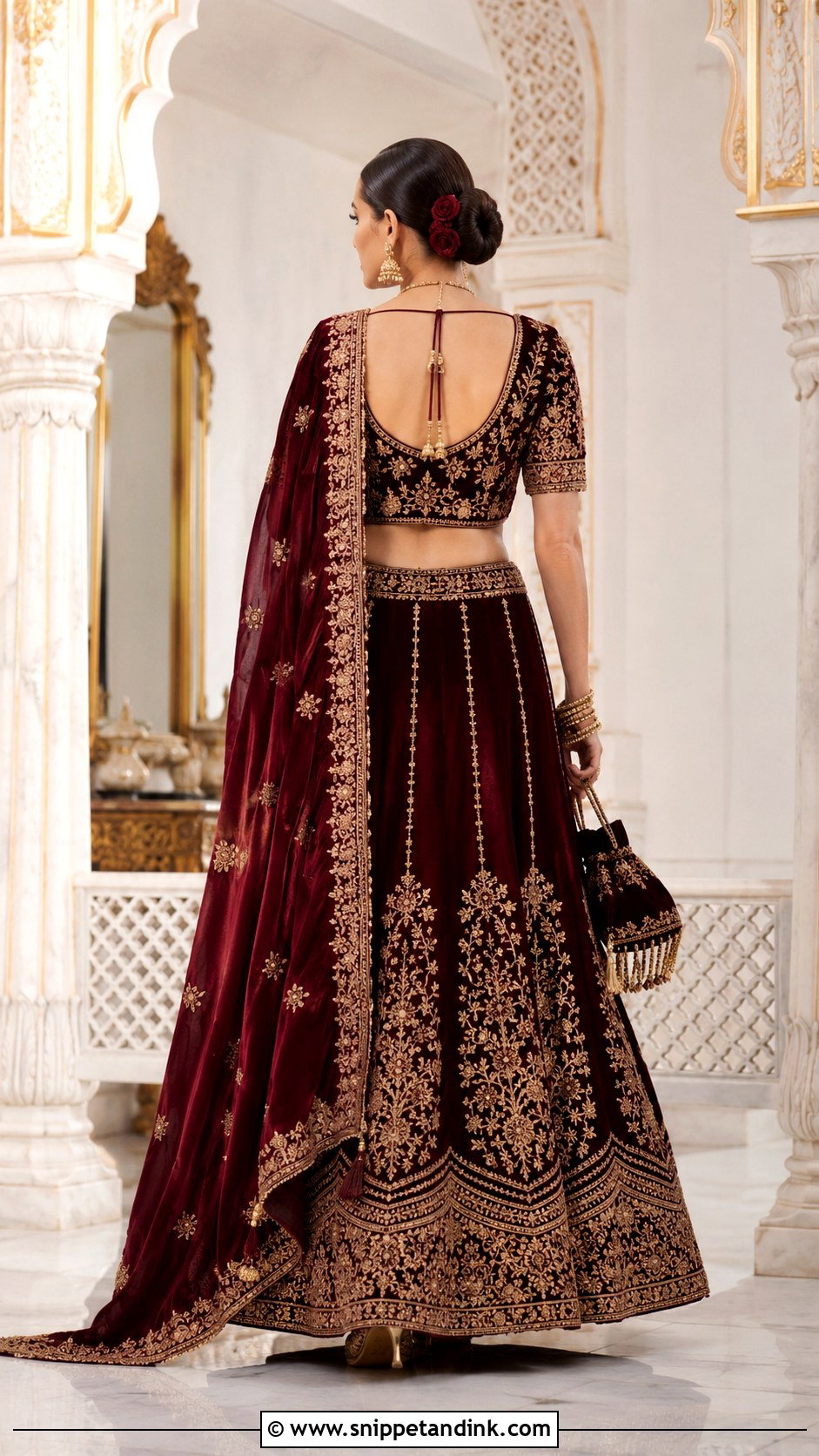 Zardozi Bridal Blouse Back - Snippet and Ink - 20 Bridal Blouse Back Designs