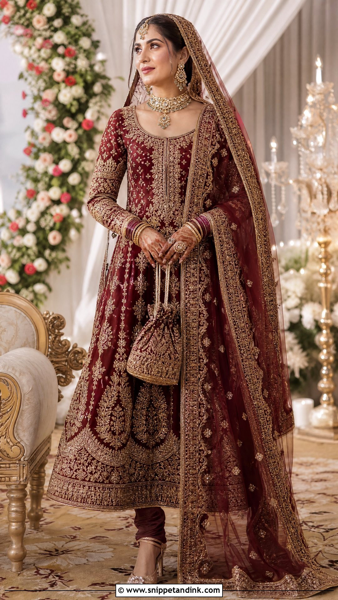 Zardozi Bridal Salwar Suit for Wedding - Snippet and Ink - 20 Salwar Designs for Wedding