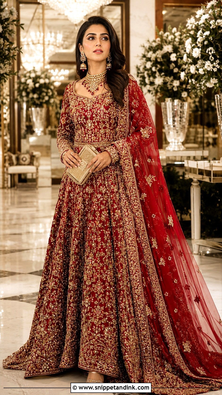 Zardozi Indian Wedding Gown - Snippet and Ink - 30 Indian Wedding Gowns